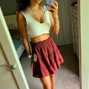 Maroon flowy skirt (altar’d state)